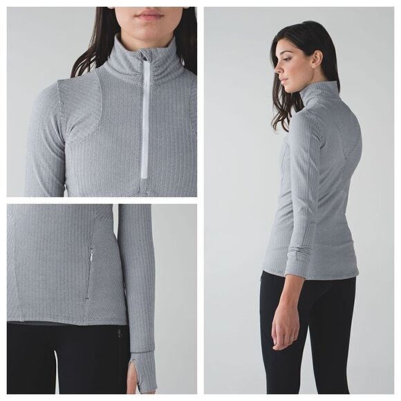 Lululemon Kanto Catch Me Long Sleeve 1/2 Zip Stretch Athletic‎ Jacket Top Grey 6 - Picture 1 of 14